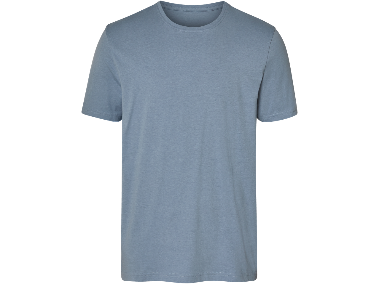 Heledasinine lühikese varrukaga t-särk.