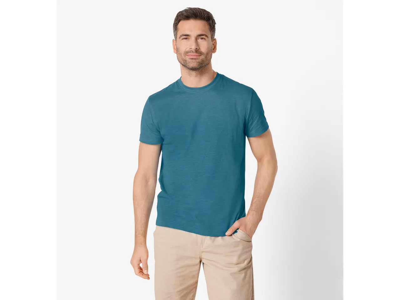 T-shirt męski z bawełny; T-shirt męski z bawełny