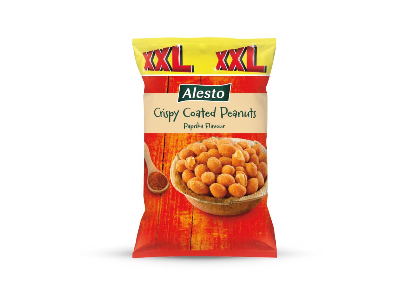 Pakiranje Alesto XXL kikirikija s paprikom.