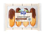 Alpen Fest Linzerstangerl, sweet pastry with apricot filling and dark chocolate.