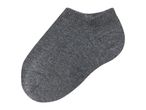 Single dark grey ankle sock with ribbed texture.