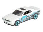White Hot Wheels Dodge Challenger Mopar diecast car.