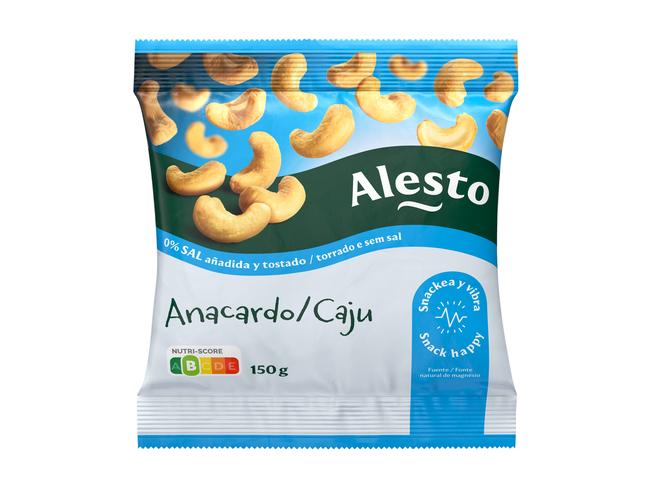 Alesto Anacardo/Caju, 0% sal adicionado, 150g, Nutri-Score A.