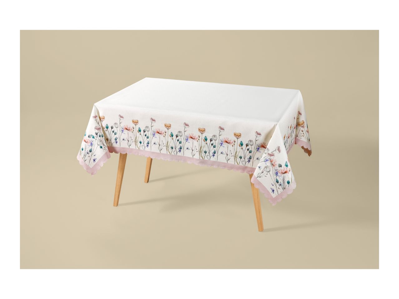White Bee Wipeclean Tablecloth