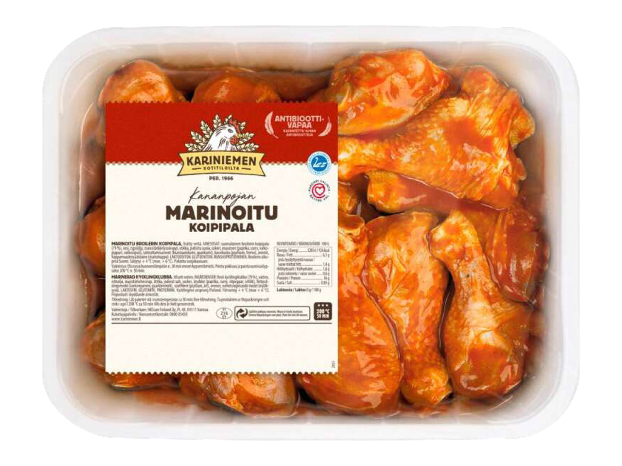 Kariniemen marinoitu kananpaloja
