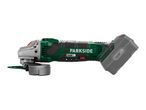 Cordless angle grinder with battery pack