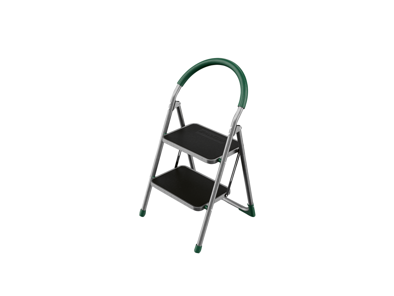 PARKSIDE Preklopne ljestve: dviejų pakopų sulankstomos kopėčios su žalia rankena