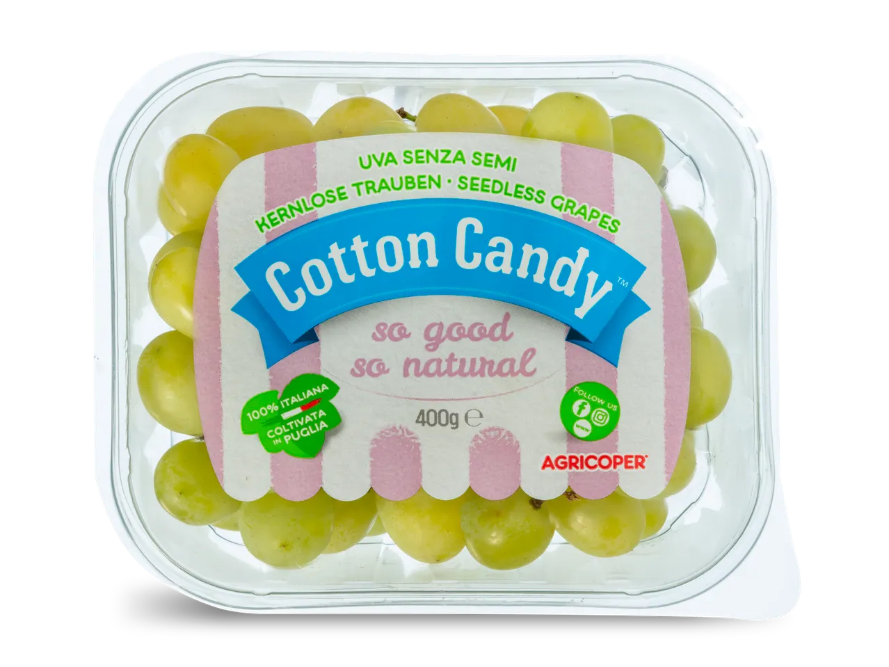 400g Agricoper Cotton Candy pitloze druiven.