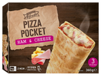Pizza Pocket Trattoria Alfredo: 3 pizzas congeladas de presunto e queijo.