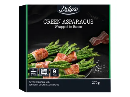 Baconbe tekert zöld spárga