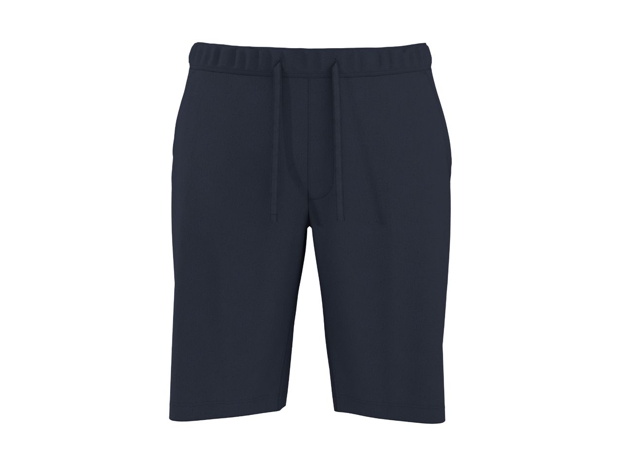 Mørkeblå herreshorts med snøre i taljen