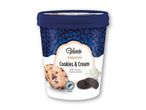Gelatelli Premium Cookies & Cream isbøtte med kakaokiks.