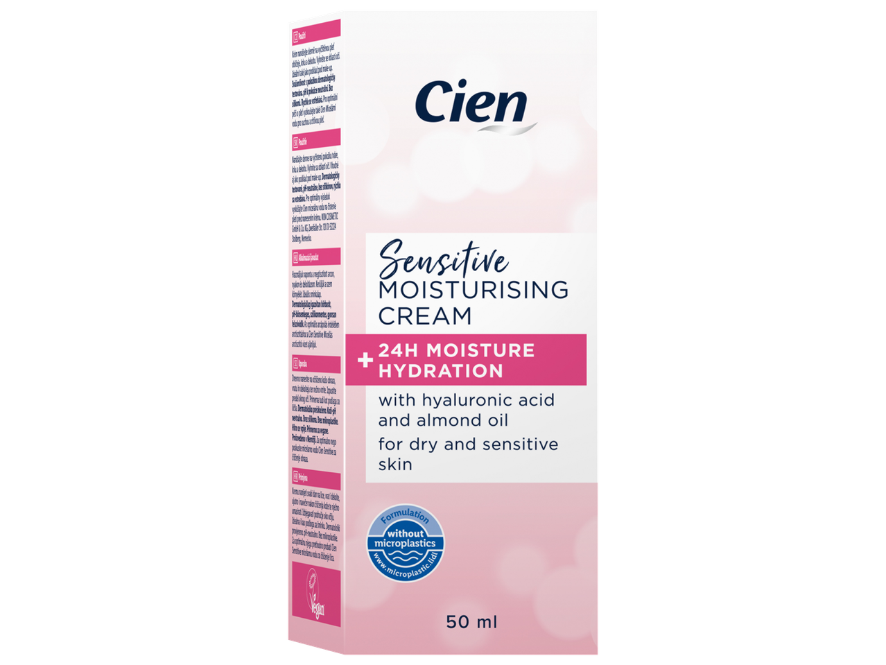 Cien hidratáló krém száraz és érzékeny bőrre, hialuronsavval és mandulaolajjal.