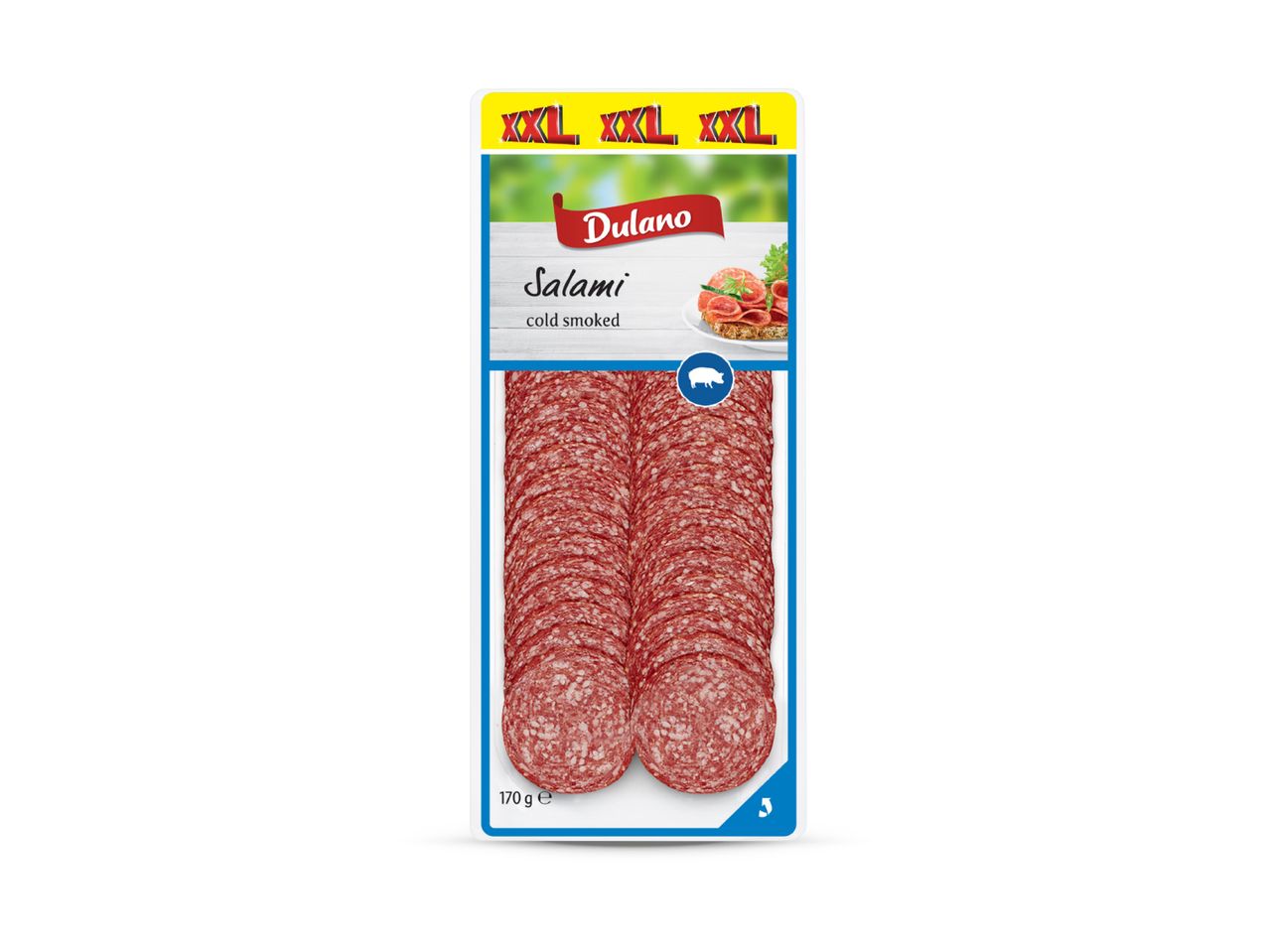 Pakiranje narezanog salamijera, vjerojatno Kauflanda.