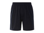 Black athletic shorts with an elastic waistband.