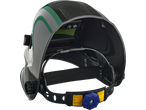 PARKSIDE® Automatic Welding Helmet, interior view showing head strap and adjustment knob.
