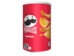 Pringles Original chips in een rode verpakking.