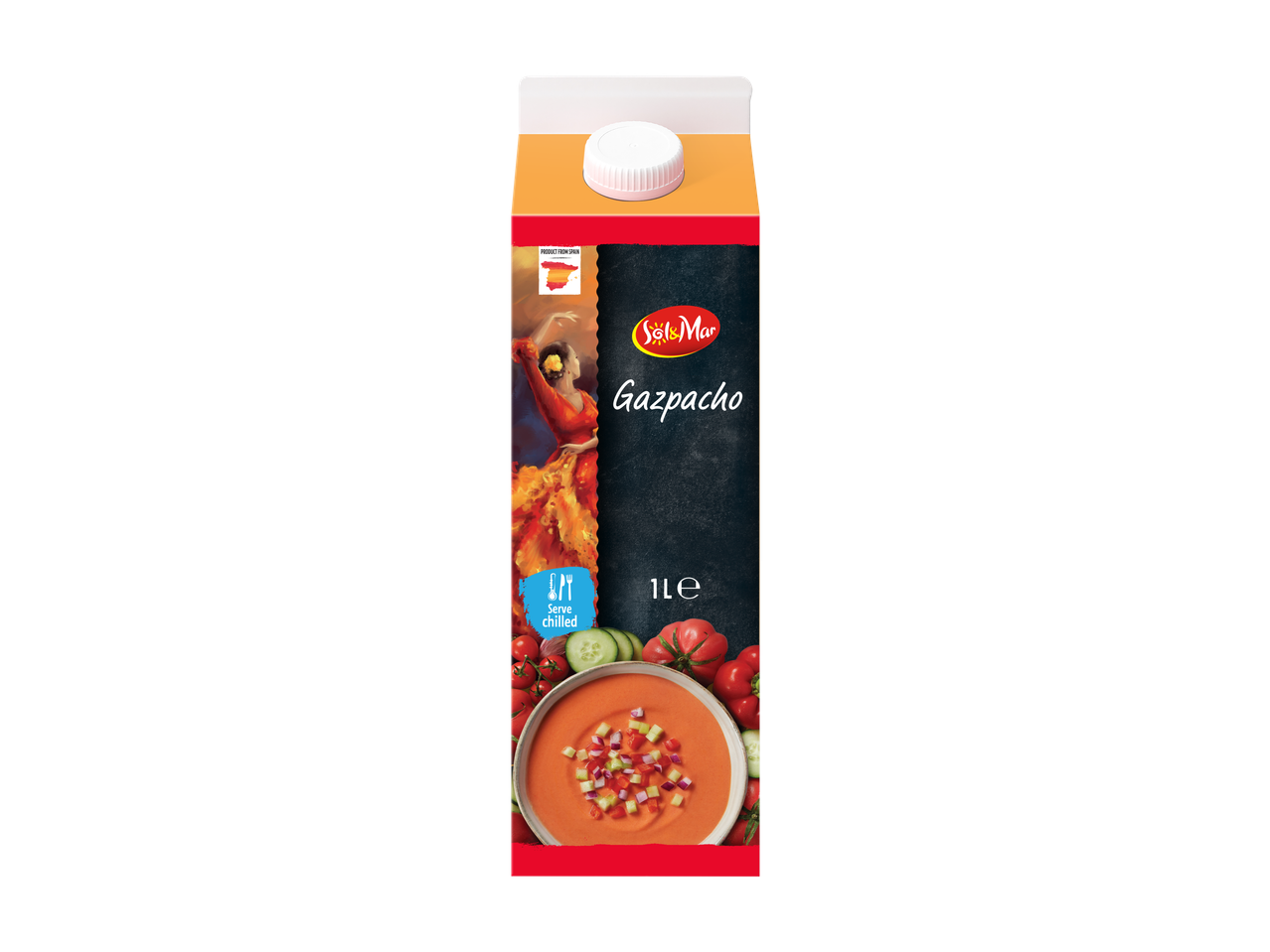 Sol&Mar Gazpacho, koude groentesoep.