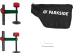 Kaks PARKSIDE varrasklambrit kruviga, kandekott ja kaks kuuskantvõtit.