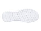 White shoe sole with a textured pattern for grip