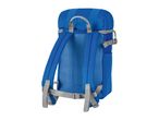 Blue backpack with grey straps and a 10L capacity, shown from the back.