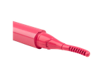 Pink electric eyelash curler: makeup tool.