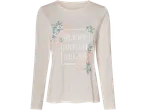 Esmara® long-sleeved pajamas with floral print and the text 'SLEEP DREAM RELAX'