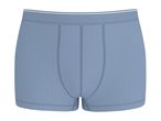 Light blue men's boxer briefs with a white striped waistband.