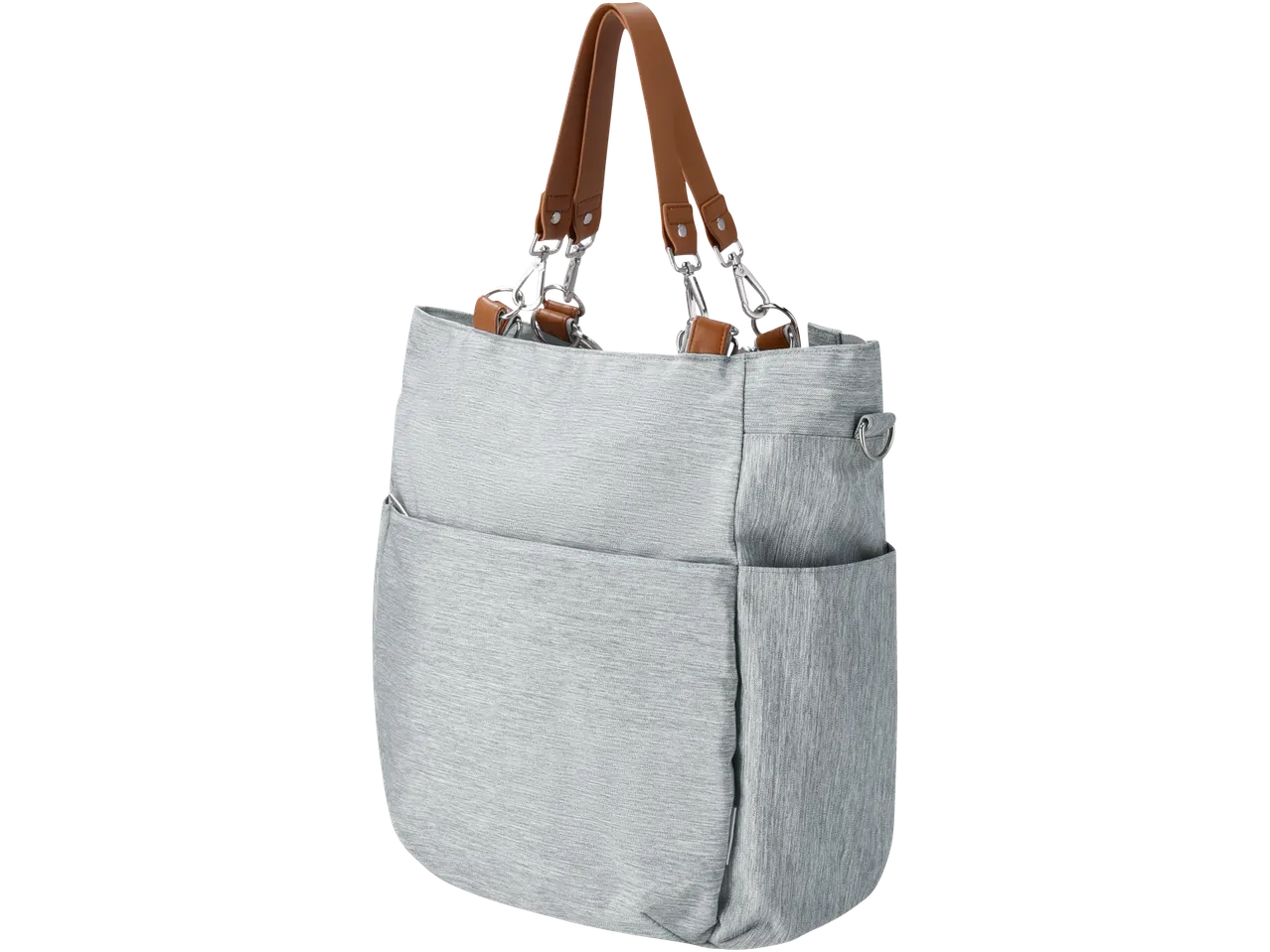 Lupilu changing backpack/bag in light gray with brown straps