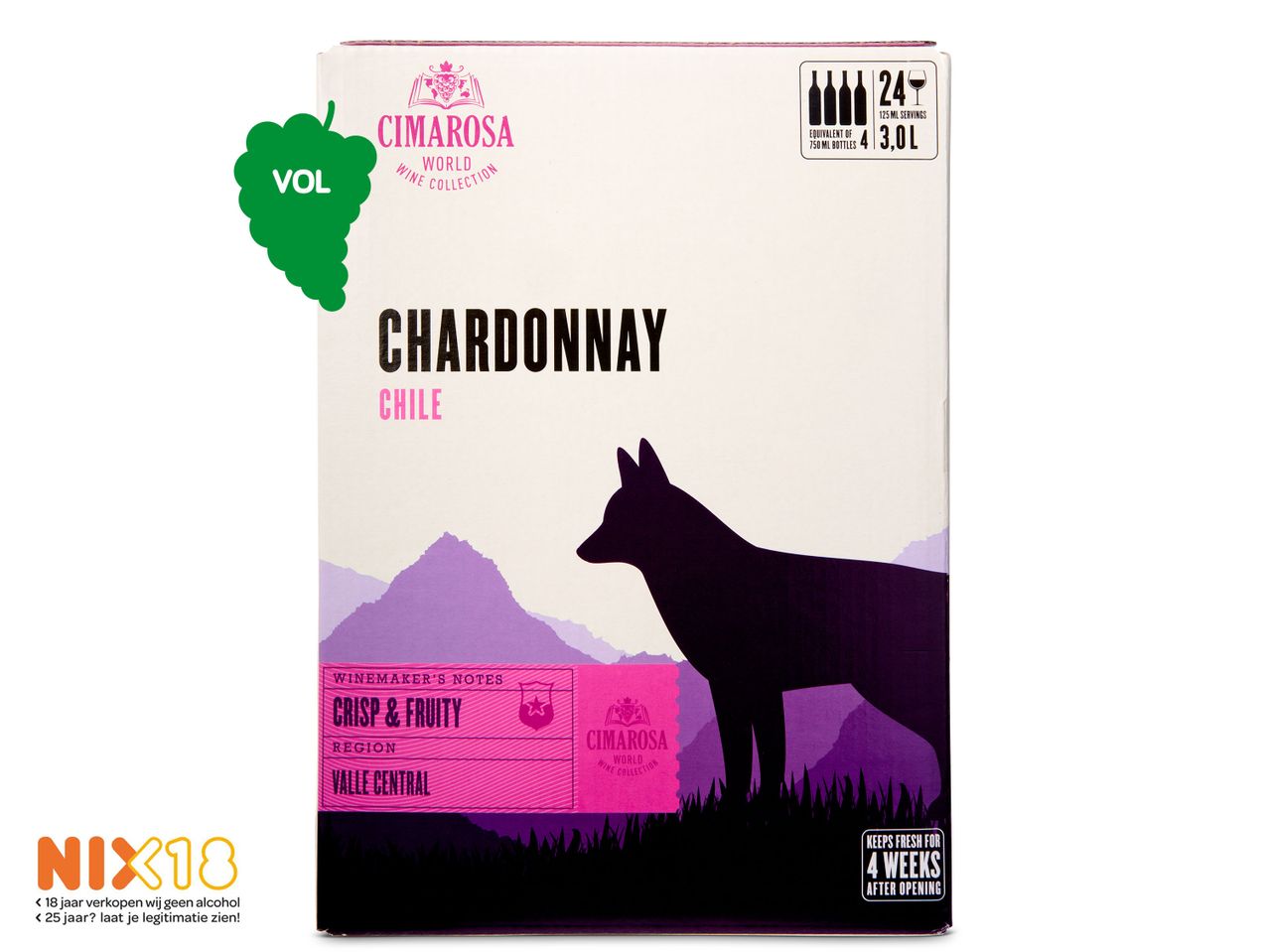 Ga naar volledige schermweergave: Bag-in-box Chardonnay Chile - afbeelding 1