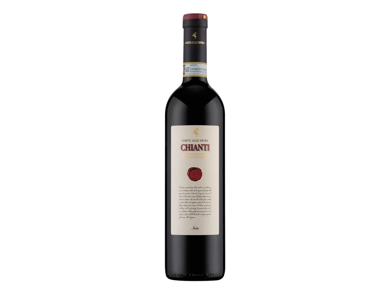 Corte alle Mura Chianti wine bottle.