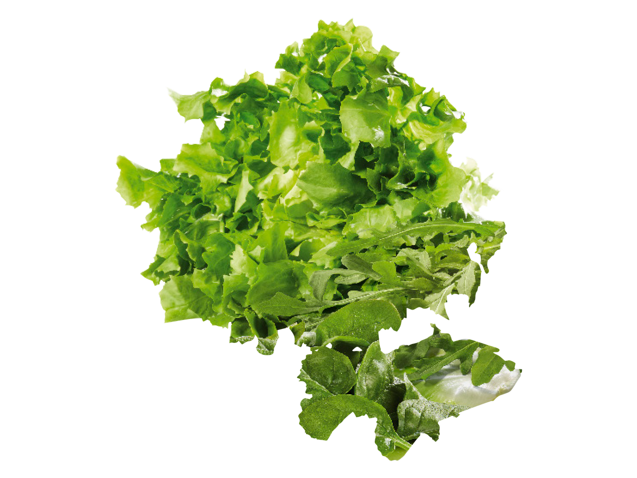 En bild av krispig, grön sallad.