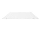 White foldable mattress topper with horizontal segments