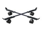 Adjustable mobile CPU stand with four caster wheels