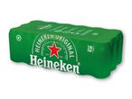En grøn 18-pakke øl med teksten 'ORIGINAL' og en rød stjerne.