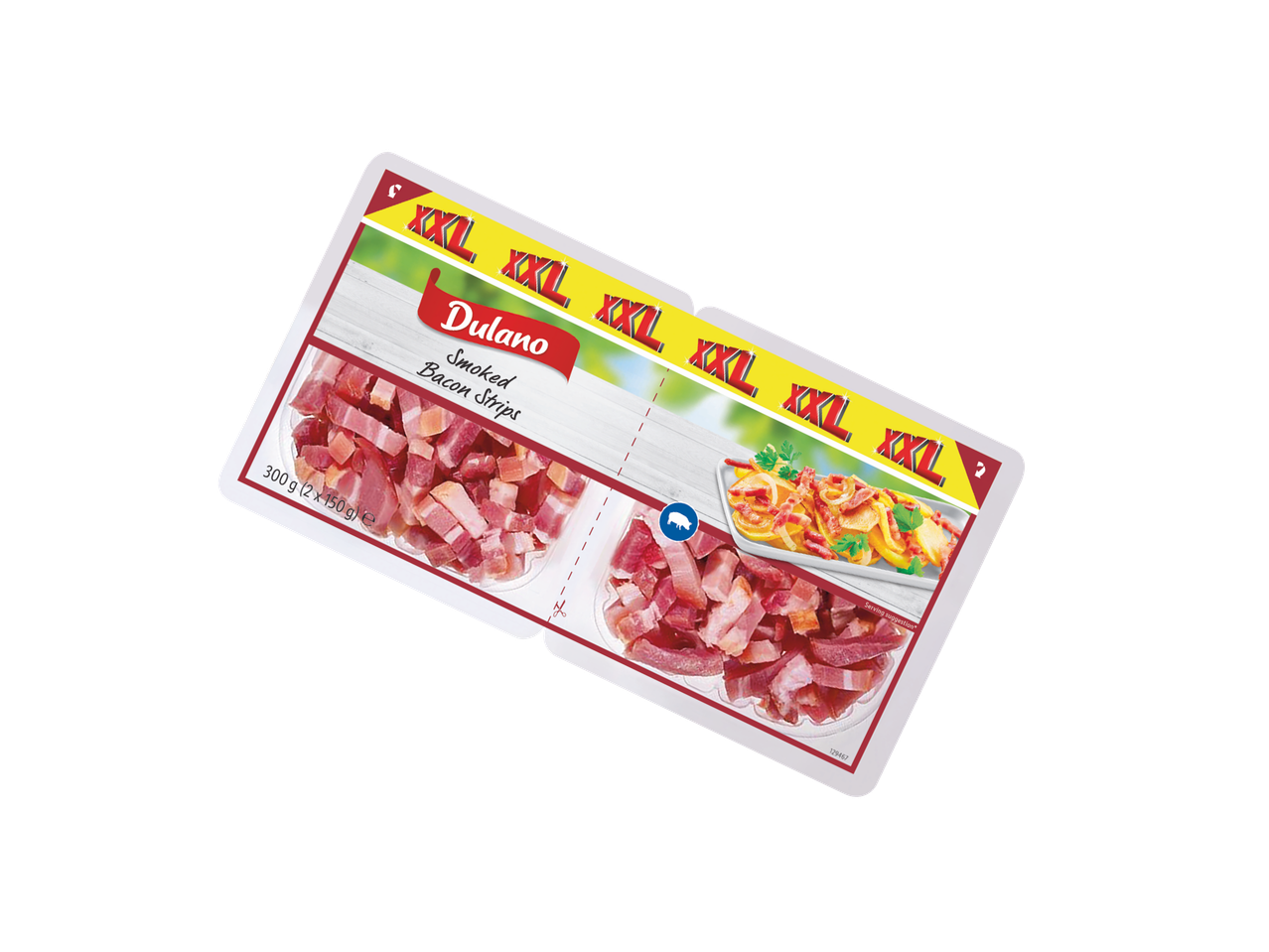 Dulano dimljena slanina u trakama, XXL pakiranje od 300 g.