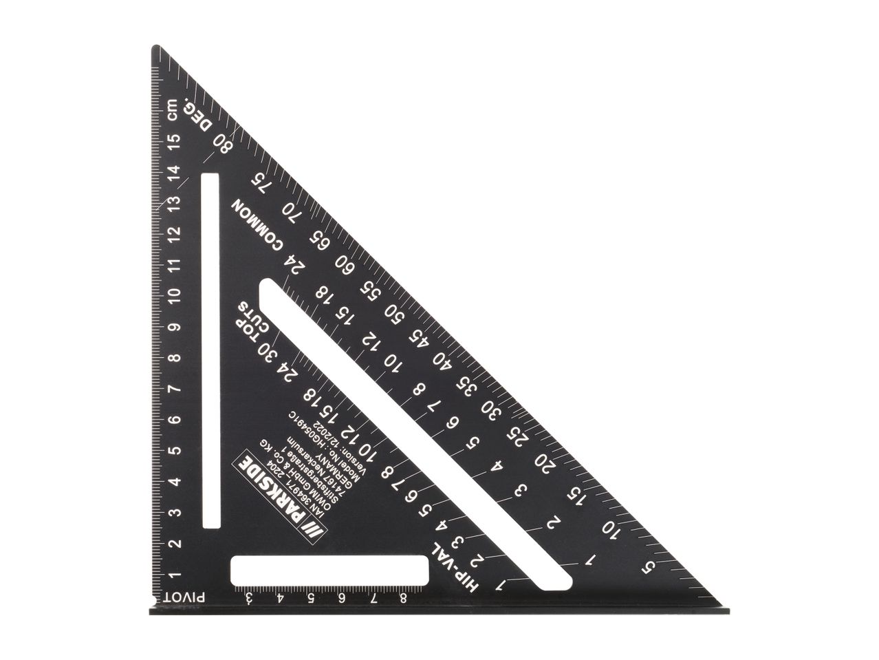 Go to full screen view: PARKSIDE Multi-Angle Ruler/Architect Triangular Scale/Quick Square - Image 2