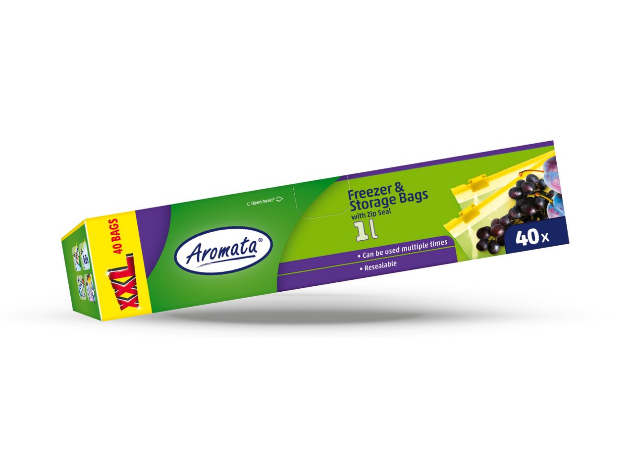 Pakiranje od 40 Aromata vrećica za zamrzavanje i skladištenje s patent zatvaračem.