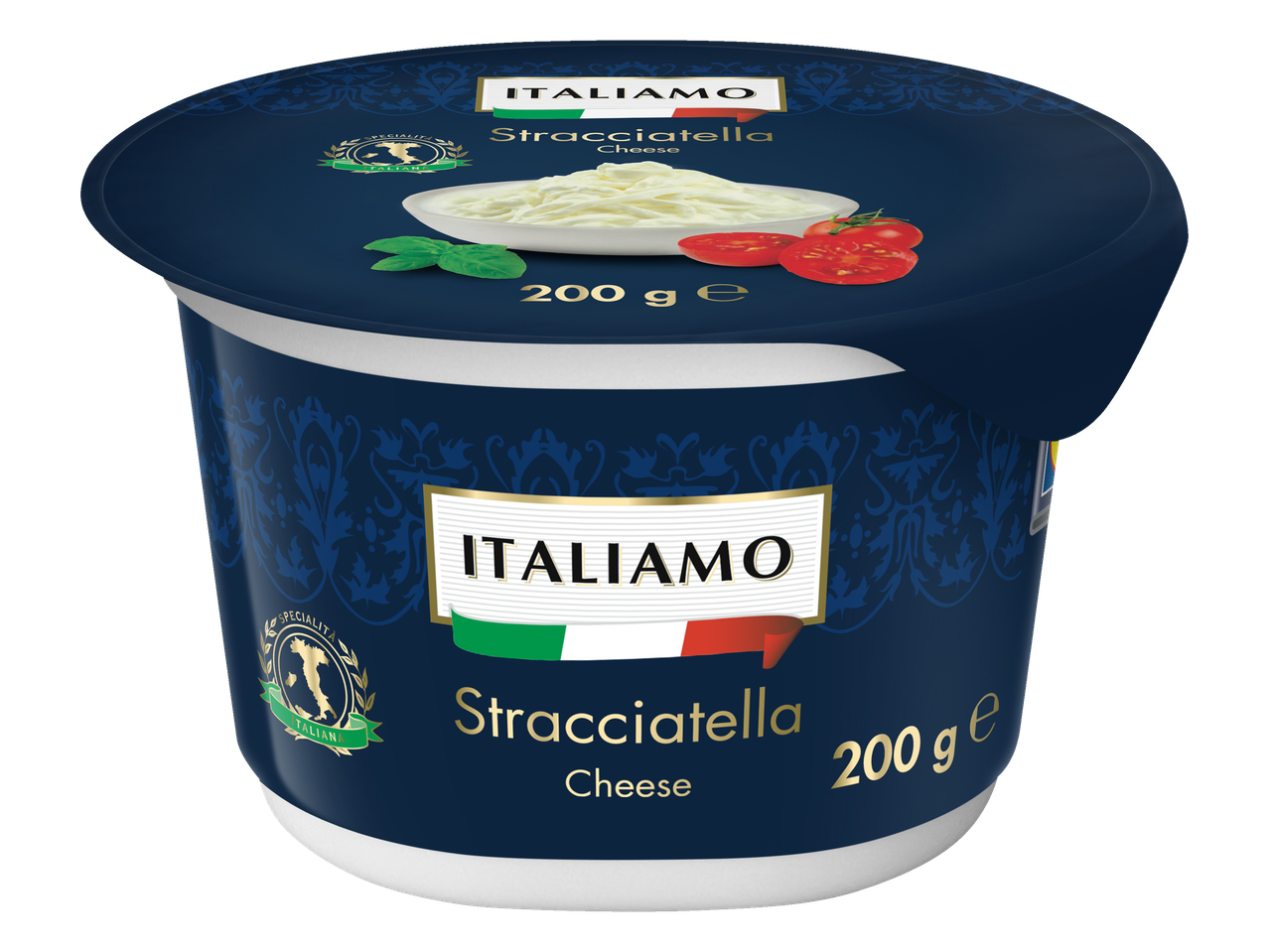 Brânză Stracciatella ITALIAMO, recipient 200g
