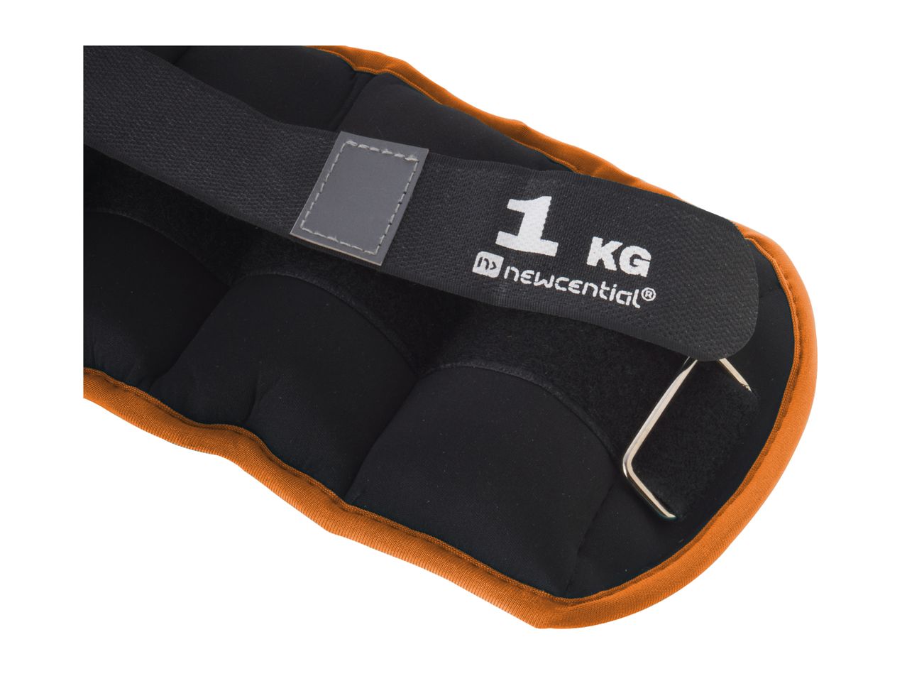 Newcential 1 kg ankle weight in orange and black