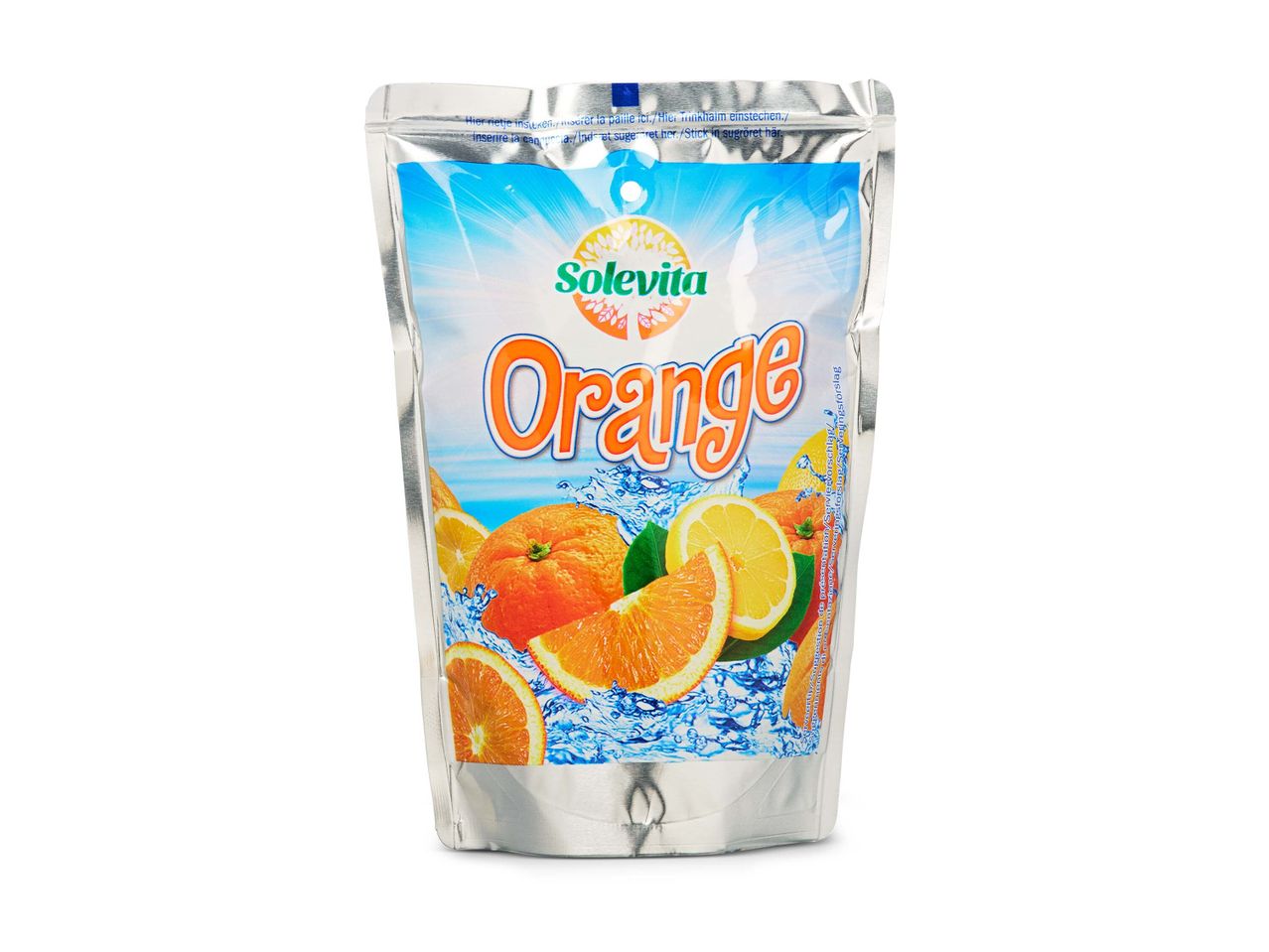 Ga naar volledige schermweergave: Fruitdrank in knijpzakje orange 14-pack - afbeelding 1