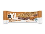 En XL müslibar med saltkaramel og chokoladeovertræk.