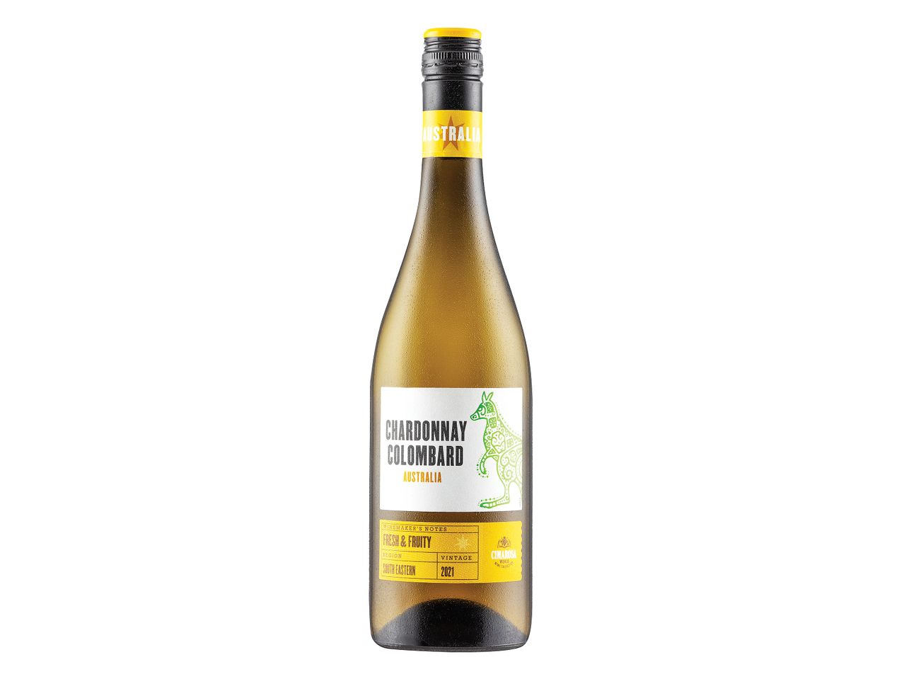 Australian Chardonnay Colombard wine, Cimarosa.
