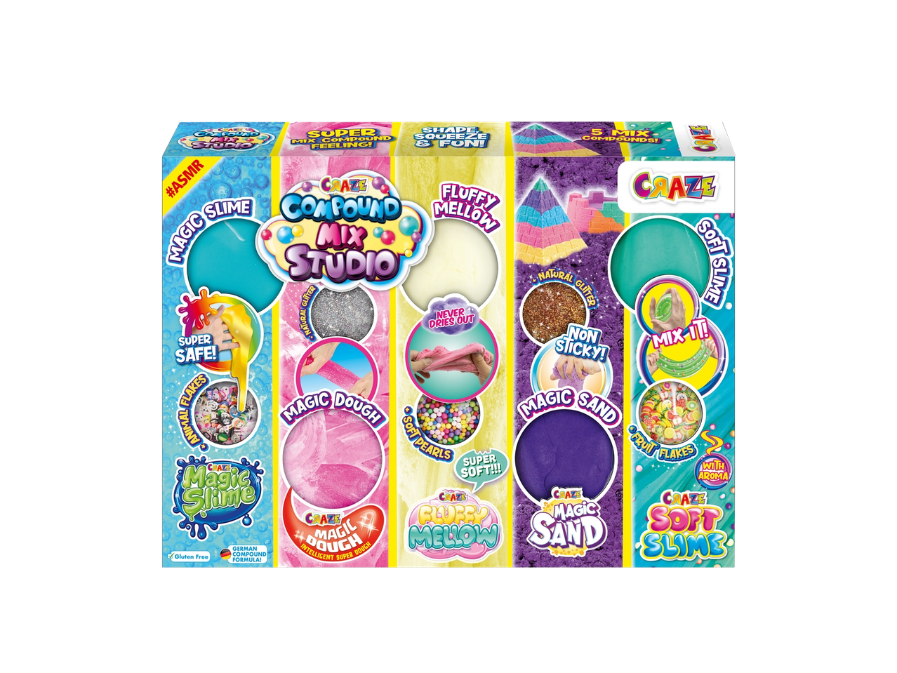 Maagiline lima-, liiva- ja taignakomplekt sära ja aroomidega.