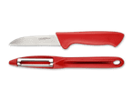 Livarno Home Messer und Sparschäler-Set in Rot.