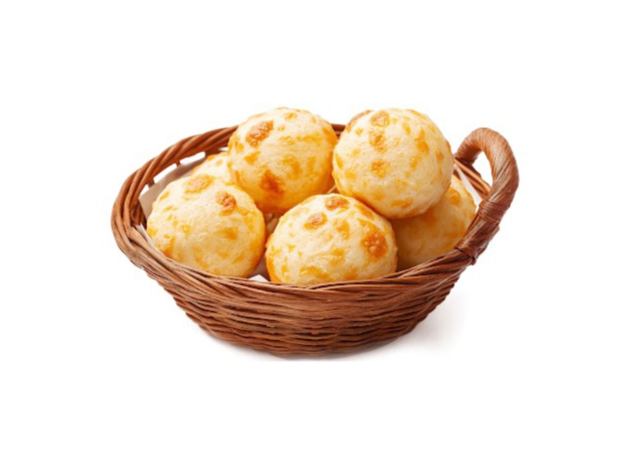 Pão de queijo em cesto de vime
