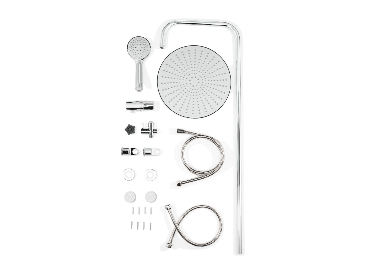 Go to full screen view: Livarno Home XXL Shower Riser Set - Chrome - Image 3