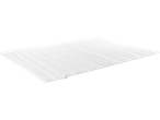 White mattress topper.