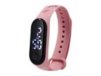 Pink Paw Patrol kids' digital wristwatch with a silicone band.