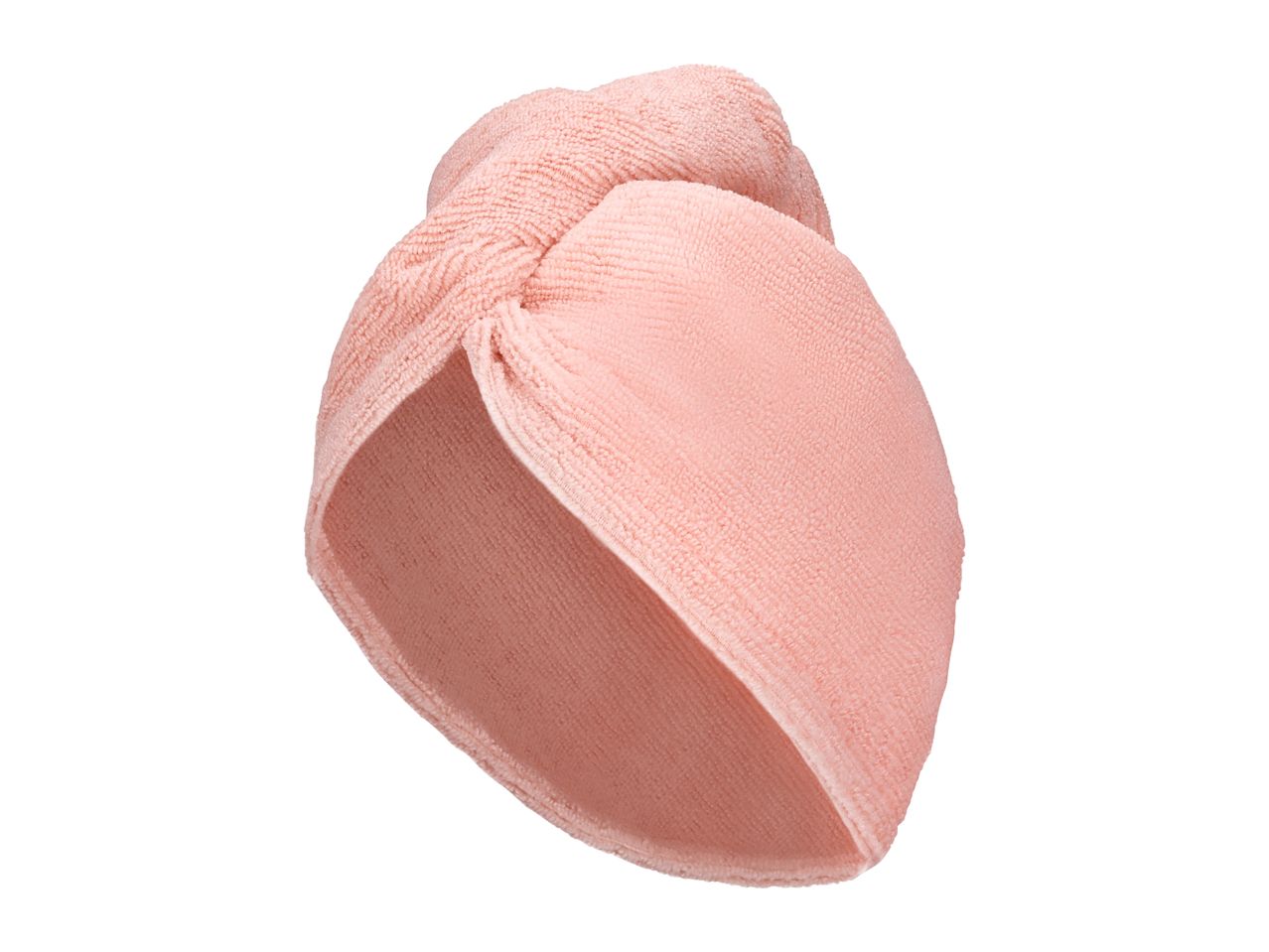 Pink microfiber hair towel wrap